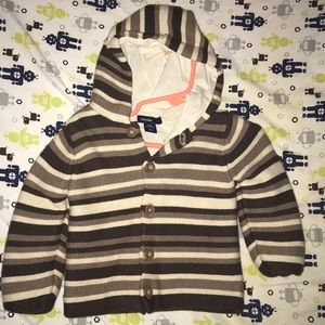 NWOT Baby GAP hooded sweater 12-18